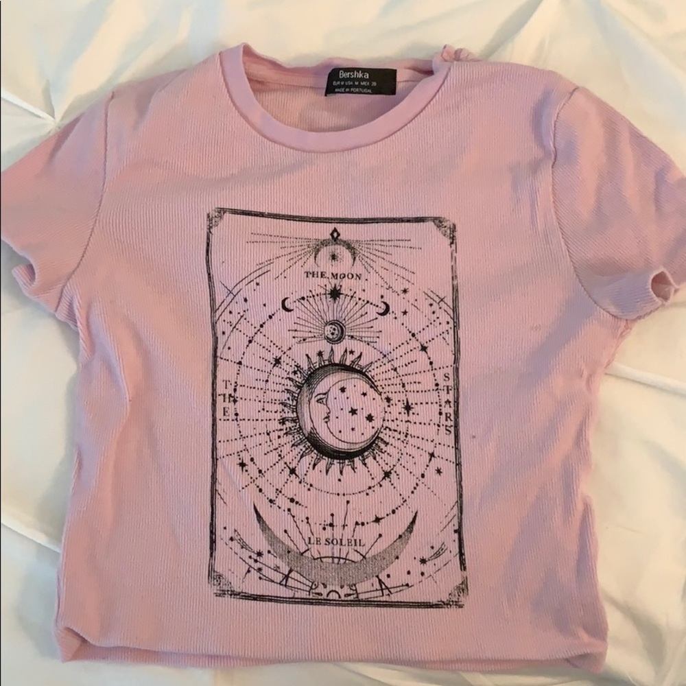 Purple moon crop top